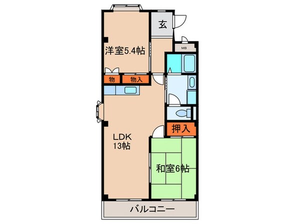 ルミエ－ル松河戸の物件間取画像